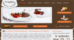 Desktop Screenshot of acapulco-restaurant.cz